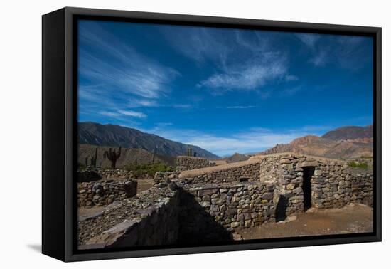 One of the ancient pre-Inca houses at Pucara de Tilcara, Jujuy Province, Argentina, South America-Alex Treadway-Framed Premier Image Canvas