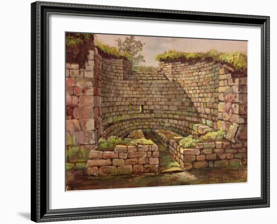 One of the Buildings in the Excavations Near the River-Charles Richardson-Framed Giclee Print