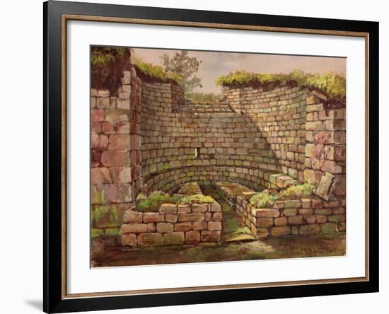 One of the Buildings in the Excavations Near the River-Charles Richardson-Framed Giclee Print