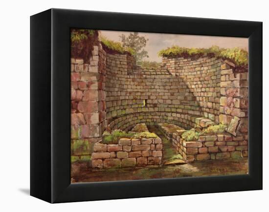 One of the Buildings in the Excavations Near the River-Charles Richardson-Framed Premier Image Canvas