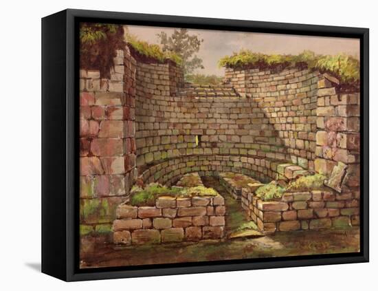 One of the Buildings in the Excavations Near the River-Charles Richardson-Framed Premier Image Canvas