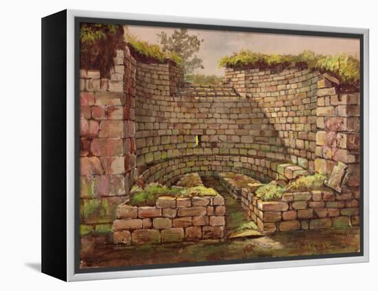 One of the Buildings in the Excavations Near the River-Charles Richardson-Framed Premier Image Canvas