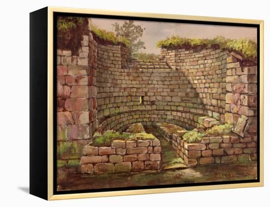 One of the Buildings in the Excavations Near the River-Charles Richardson-Framed Premier Image Canvas