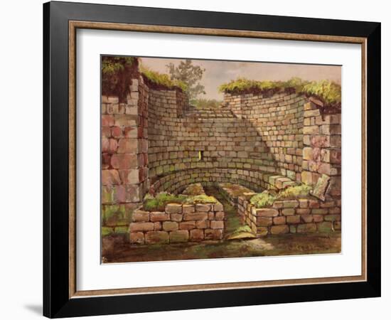 One of the Buildings in the Excavations Near the River-Charles Richardson-Framed Giclee Print