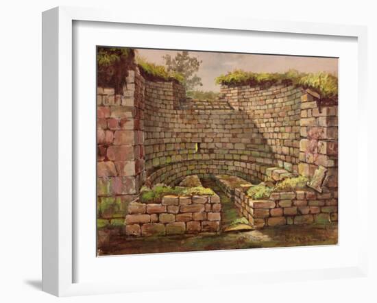 One of the Buildings in the Excavations Near the River-Charles Richardson-Framed Giclee Print