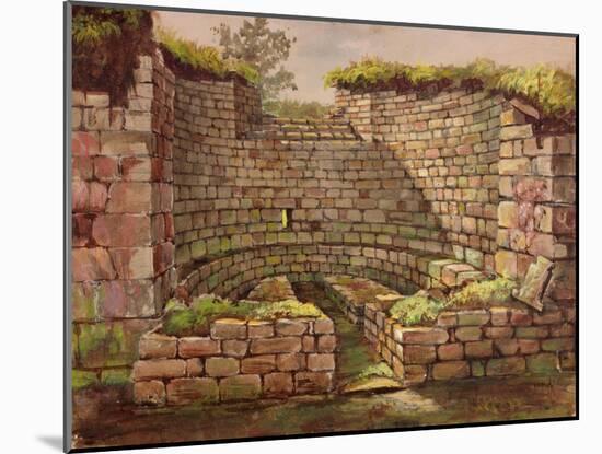 One of the Buildings in the Excavations Near the River-Charles Richardson-Mounted Giclee Print