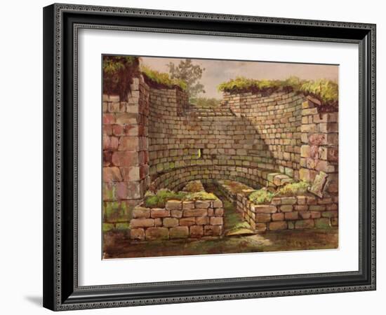 One of the Buildings in the Excavations Near the River-Charles Richardson-Framed Giclee Print