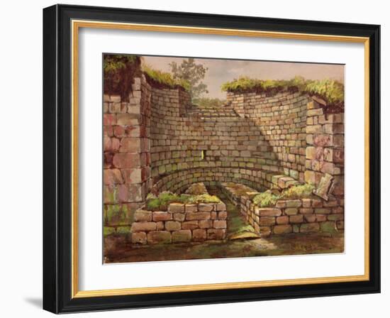 One of the Buildings in the Excavations Near the River-Charles Richardson-Framed Giclee Print