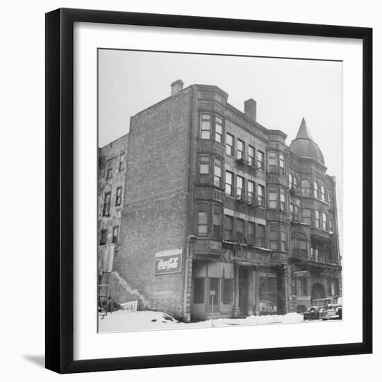 One of the Buildings Used as a Hangout for Al Capone-null-Framed Photographic Print