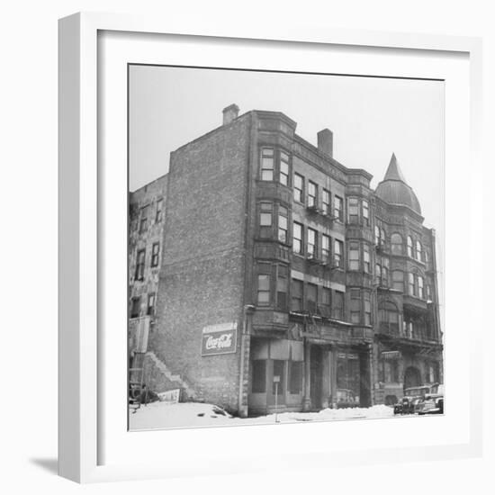 One of the Buildings Used as a Hangout for Al Capone-null-Framed Photographic Print