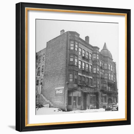 One of the Buildings Used as a Hangout for Al Capone-null-Framed Photographic Print