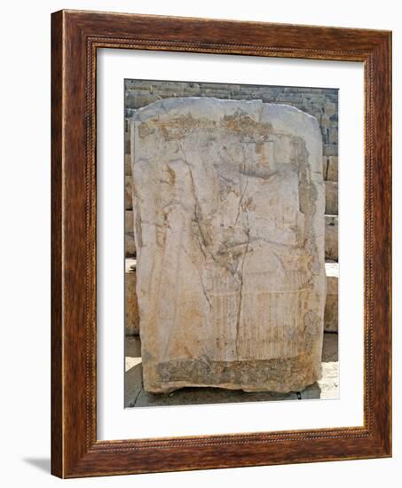 One of the Carved Stones Found in the Roman Theatre of Patara-null-Framed Photographic Print