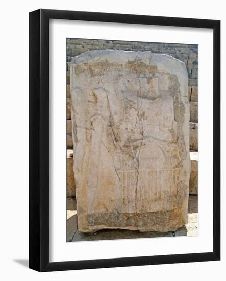 One of the Carved Stones Found in the Roman Theatre of Patara-null-Framed Photographic Print