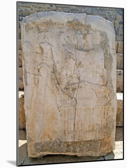 One of the Carved Stones Found in the Roman Theatre of Patara-null-Mounted Photographic Print