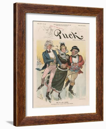 'One of the Causes', Cover from 'Puck Magazine', Vol. XLIV, No. 1138, Dec. 28th 1898-Joseph Keppler-Framed Giclee Print