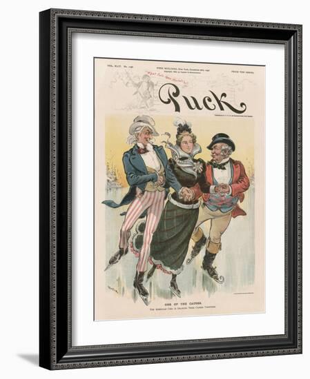 'One of the Causes', Cover from 'Puck Magazine', Vol. XLIV, No. 1138, Dec. 28th 1898-Joseph Keppler-Framed Giclee Print