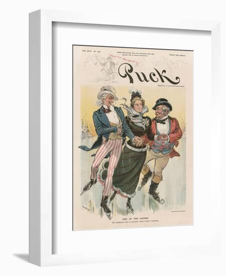 'One of the Causes', Cover from 'Puck Magazine', Vol. XLIV, No. 1138, Dec. 28th 1898-Joseph Keppler-Framed Giclee Print