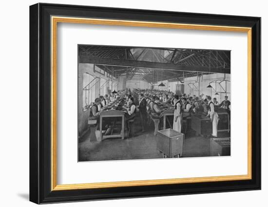 One of the cigar manufacturing departments at Salmon and Gluckstein, Ltd, London, c1870s-Unknown-Framed Photographic Print