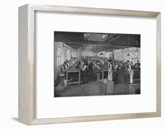 One of the cigar manufacturing departments at Salmon and Gluckstein, Ltd, London, c1870s-Unknown-Framed Photographic Print