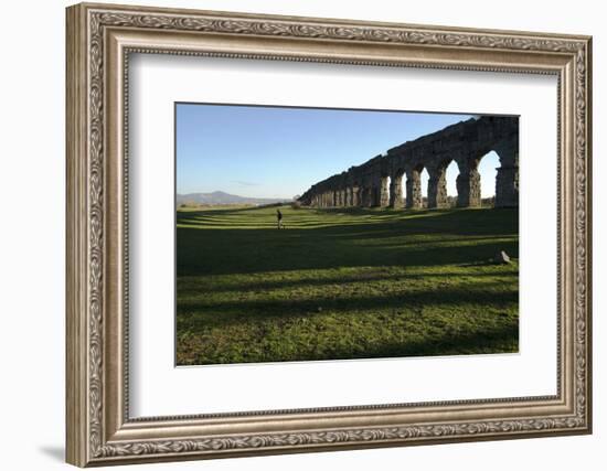 One of the Largest Aqueducts in Rome Built in the Year 38 Bc, Rome, Lazio, Italy, Europe-Oliviero Olivieri-Framed Photographic Print