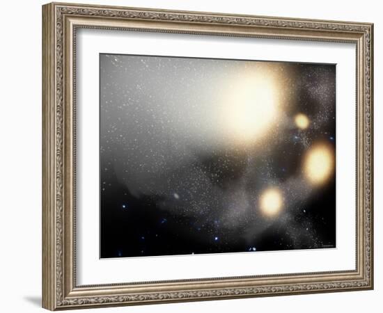One of the Largest Smash-Ups of Galaxies Ever Observed-Stocktrek Images-Framed Photographic Print
