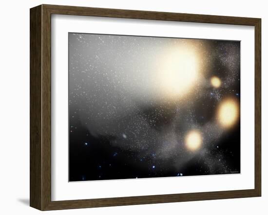 One of the Largest Smash-Ups of Galaxies Ever Observed-Stocktrek Images-Framed Photographic Print