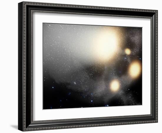 One of the Largest Smash-Ups of Galaxies Ever Observed-Stocktrek Images-Framed Photographic Print