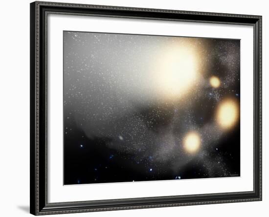 One of the Largest Smash-Ups of Galaxies Ever Observed-Stocktrek Images-Framed Photographic Print