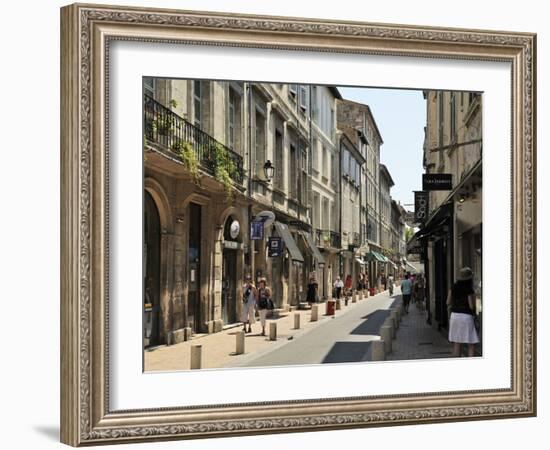 One of the Main Shopping Streets, Avignon, Provence, France, Europe-Peter Richardson-Framed Photographic Print