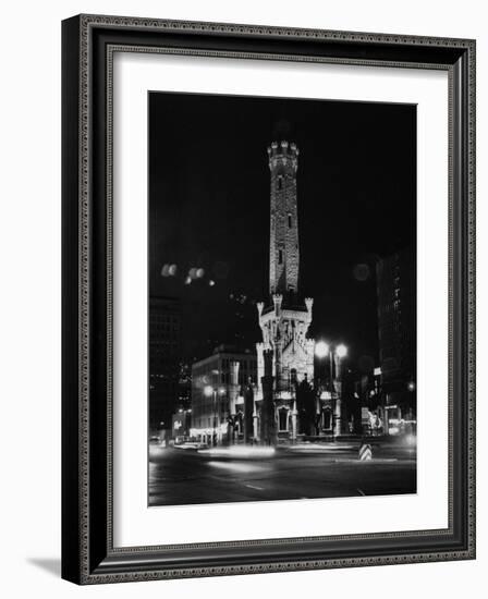 One of the Major Landmark Buildings in Chicago-null-Framed Photographic Print