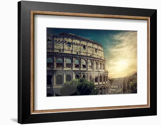 One of the Most Popular Travel Place in World - Roman Coliseum.-Andrey Yurlov-Framed Photographic Print