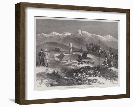 One of the New Afghan Boundary Pillars-William 'Crimea' Simpson-Framed Giclee Print