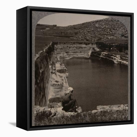 'One of the Pools of Solomon', c1900-Unknown-Framed Stretched Canvas