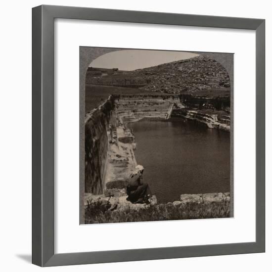 'One of the Pools of Solomon', c1900-Unknown-Framed Photographic Print