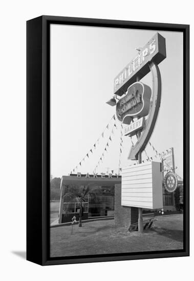 One of the Properties of Restaurateur Donald Nixon (Richard Nixon's Brother), Whitter, California-Grey Villet-Framed Premier Image Canvas