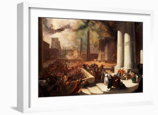 One of the Seven Plagues of Egypt-John Martin-Framed Giclee Print