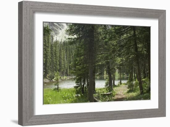 One of the Trampas Lakes High in the Pecos Wilderness, Sangre De Cristo Mountains-null-Framed Photographic Print