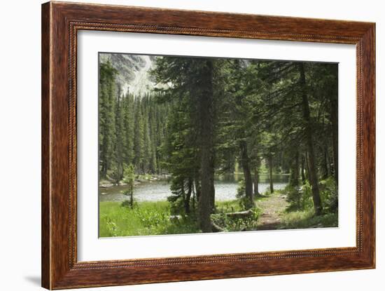 One of the Trampas Lakes High in the Pecos Wilderness, Sangre De Cristo Mountains-null-Framed Photographic Print