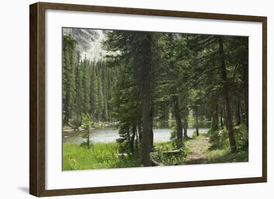 One of the Trampas Lakes High in the Pecos Wilderness, Sangre De Cristo Mountains-null-Framed Photographic Print