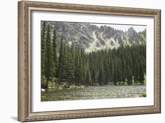 One of the Trampas Lakes High in the Pecos Wilderness, Sangre De Cristo Mountains-null-Framed Photographic Print