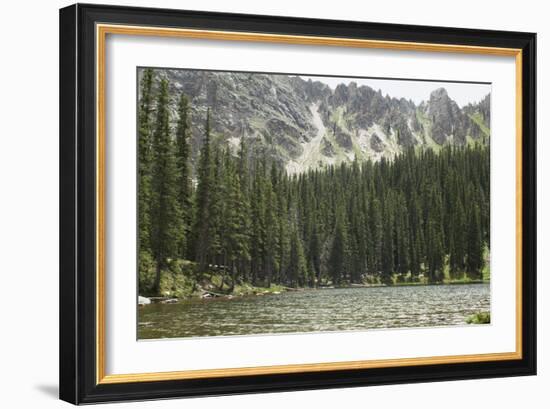 One of the Trampas Lakes High in the Pecos Wilderness, Sangre De Cristo Mountains-null-Framed Photographic Print