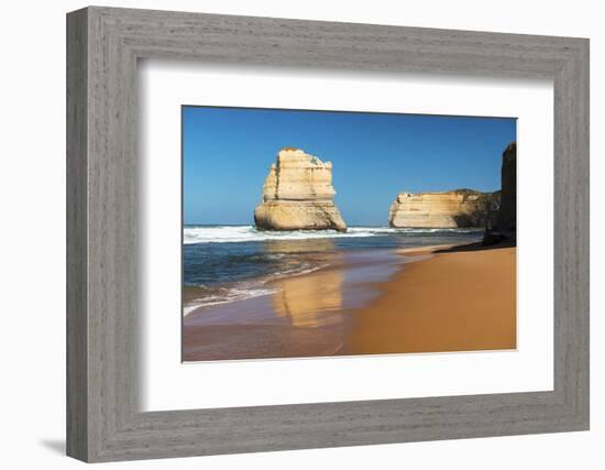 One of the Twelve Apostles and Southern Ocean, Twelve Apostles National Park, Port Campbell-Richard Nebesky-Framed Photographic Print