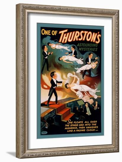 One of Thurston's Astounding Mysteries: Levitation-null-Framed Art Print