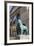 One of Two Bronze Lion Statues Outside the Art Institute of Chicago-Amanda Hall-Framed Photographic Print