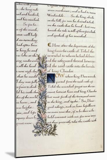 One of Two Fragments from Lancelot Du Lac (Re 223038)-William Morris-Mounted Giclee Print