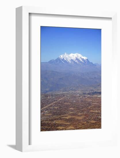 One of World's Highest City, Below the Illimani Mt, El Alto, Bolivia-Anthony Asael-Framed Photographic Print
