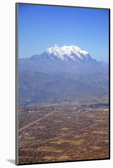 One of World's Highest City, Below the Illimani Mt, El Alto, Bolivia-Anthony Asael-Mounted Photographic Print