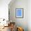 One On Blue-null-Framed Art Print displayed on a wall