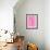 One On Pink-null-Framed Art Print displayed on a wall