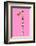 One On Pink-null-Framed Giclee Print